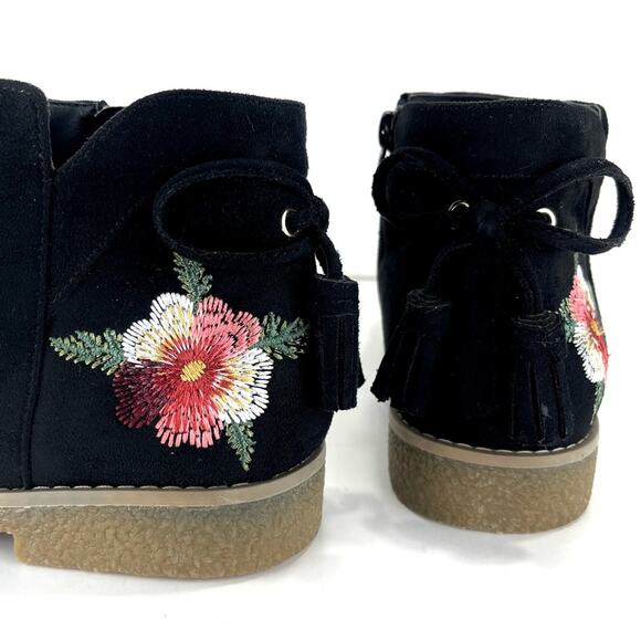 Comfortview Sienna Women Black Bootie Sz 9.5 Faux Suede Slip-Resistant AnkleBoot - Picture 12 of 15